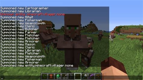 villager spawn command.